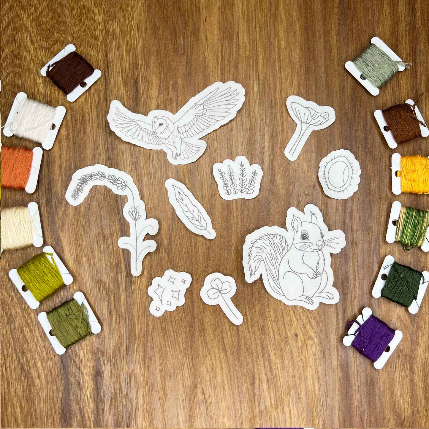 Forest Treasures Stick and Stitch pack