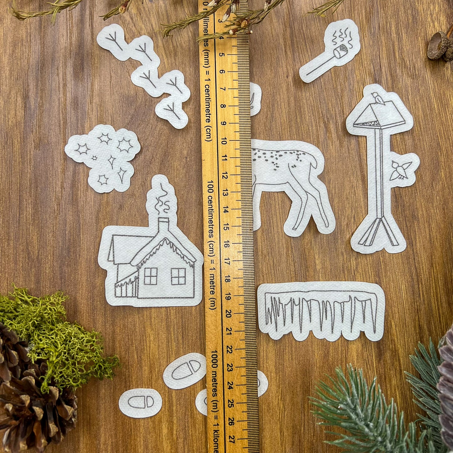 Woodland Walk Stick and Stitch pack