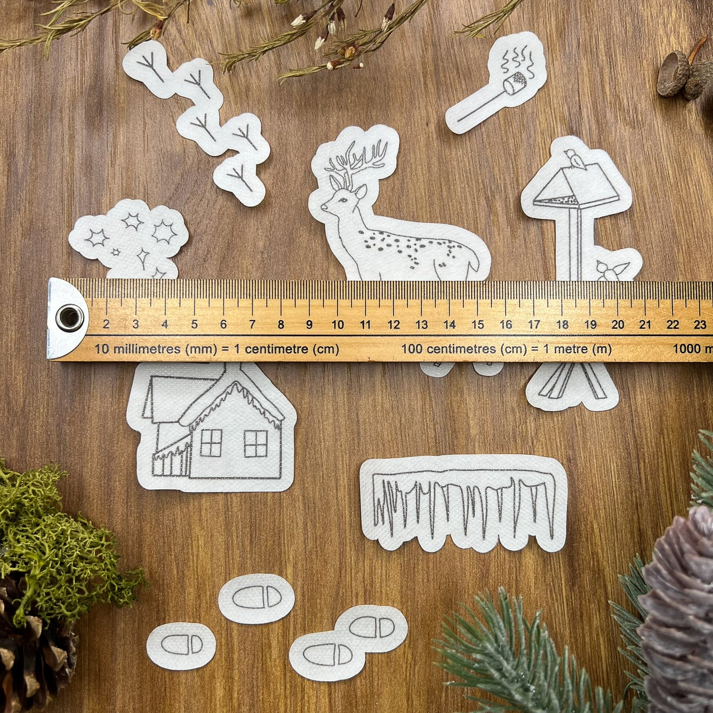 Woodland Walk Stick and Stitch pack