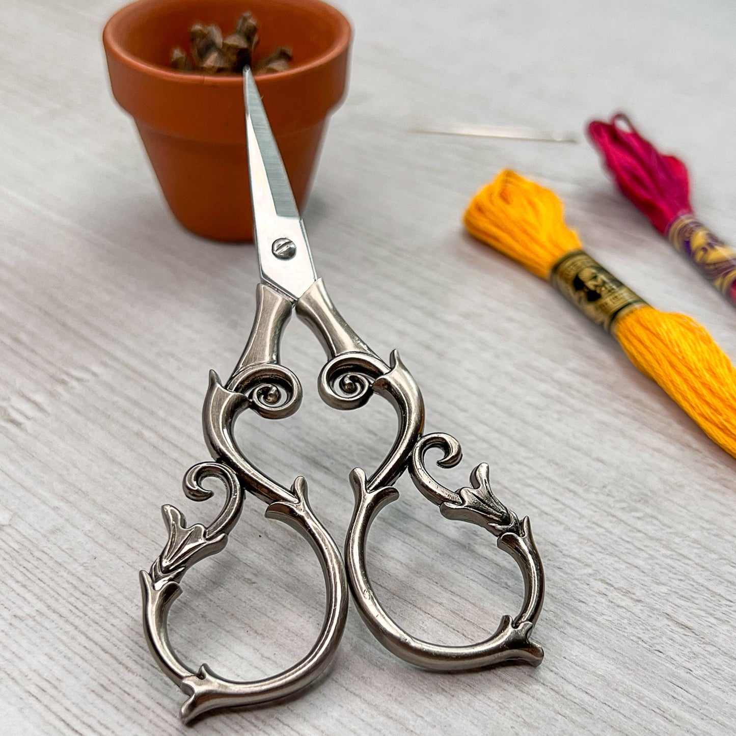 Antique Style Silver Embroidery scissors