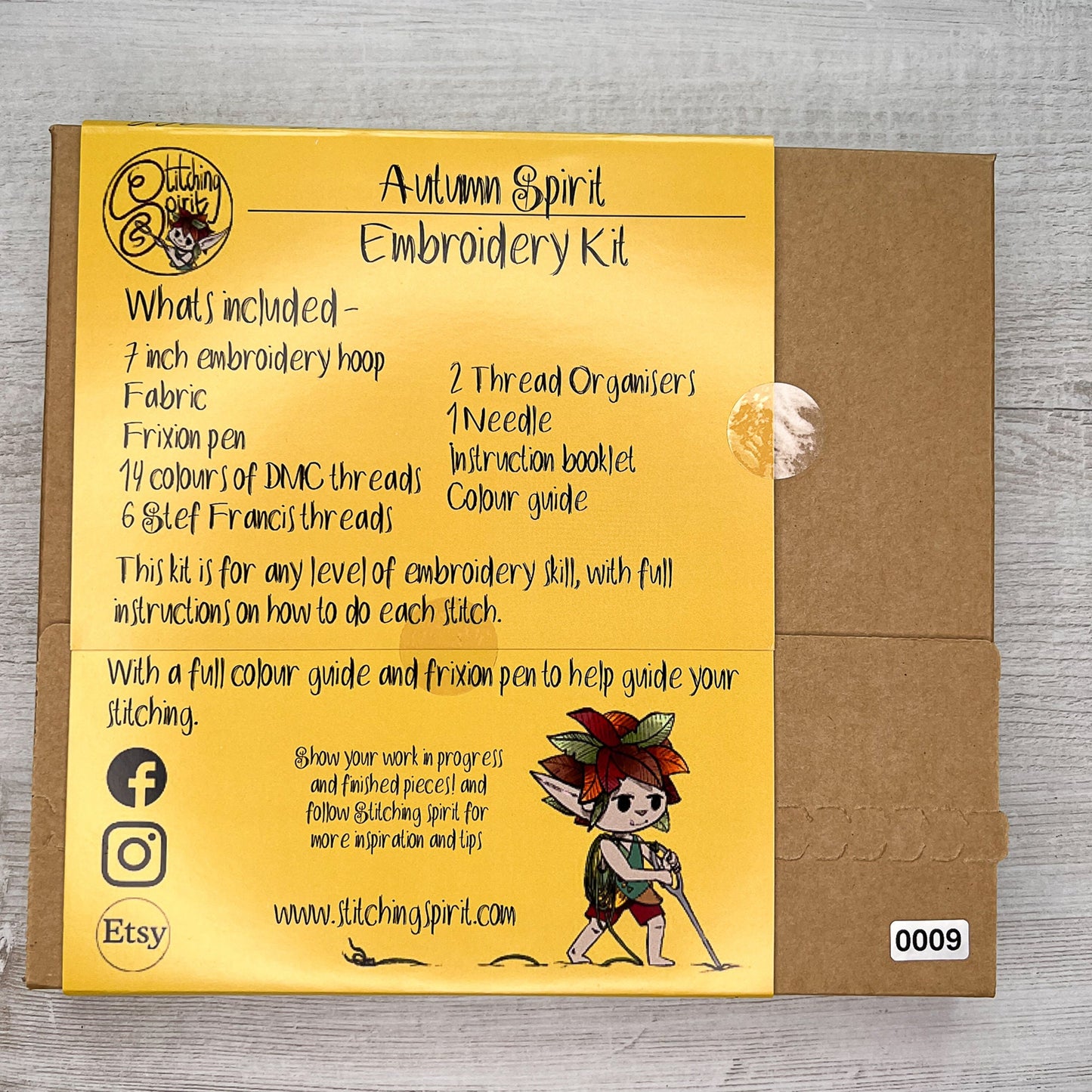 Autumn Spirit hand embroidery Kit