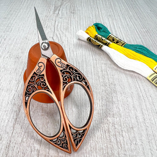 Copper Swirl Embroidery scissors