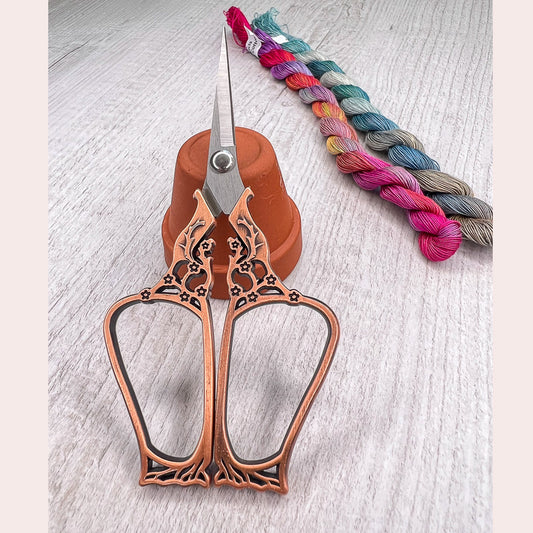 Vintage Bronze Embroidery Scissors