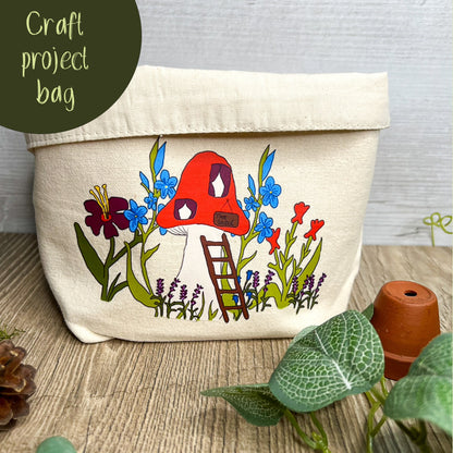 Embroidery cube project bag