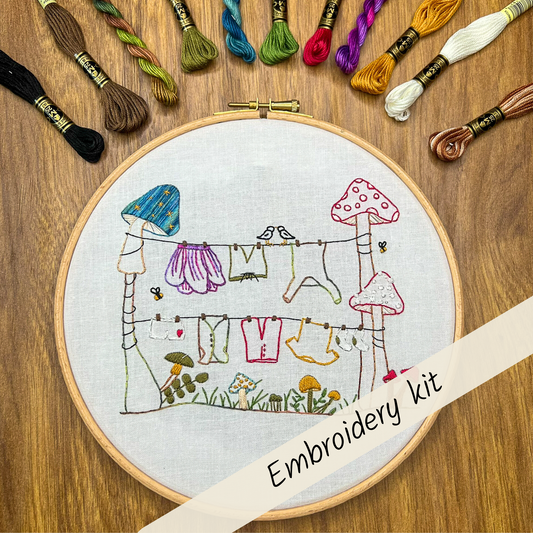 Wash your worries away Embroidery Kit