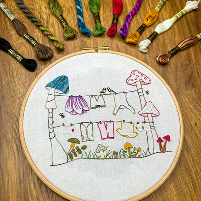 Wash your worries away Embroidery Kit