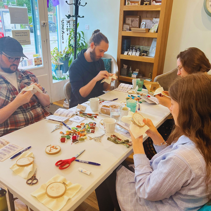 Sapphire Moon Hand embroidery workshop: Tuesday 12th November, 5:30pm to 8:30pm, Venue: Wonderland Wellbeing, North Shields