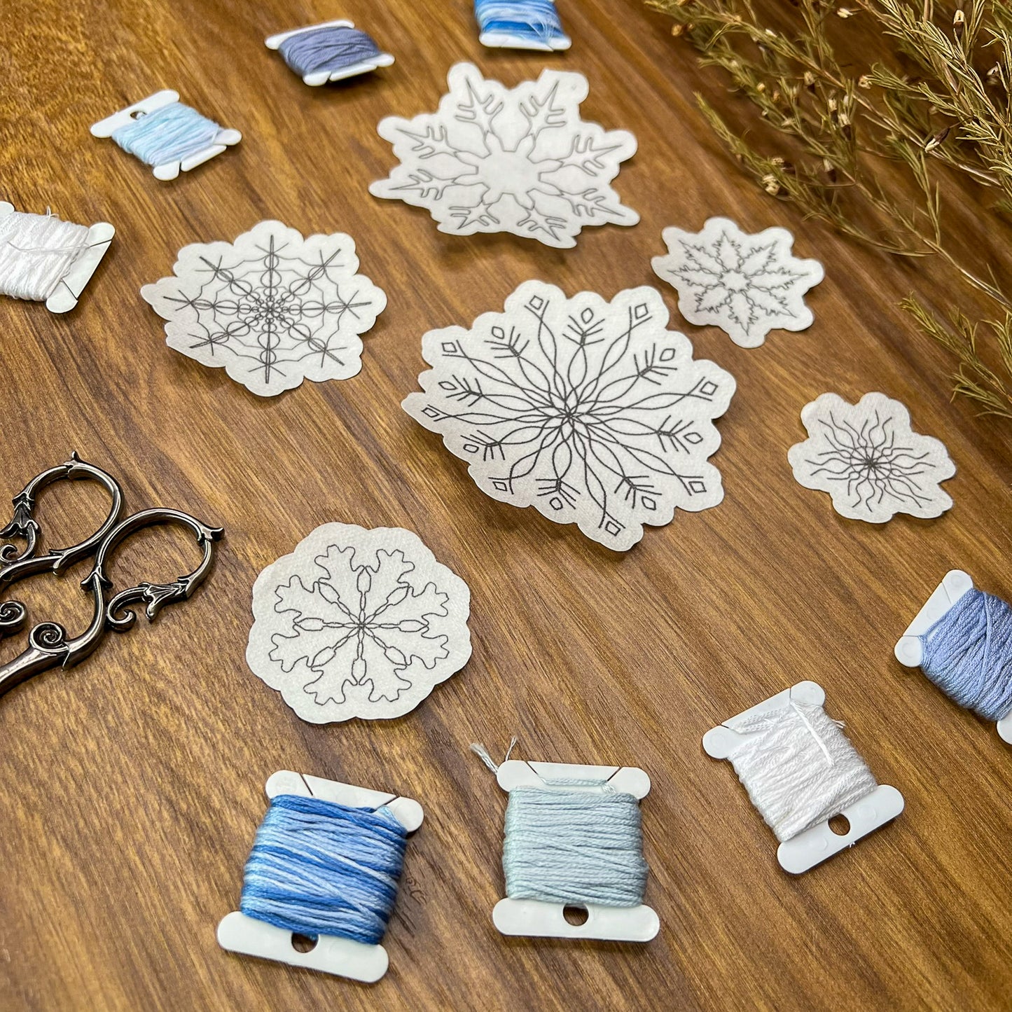 Snowflake Stick and Stitch pack