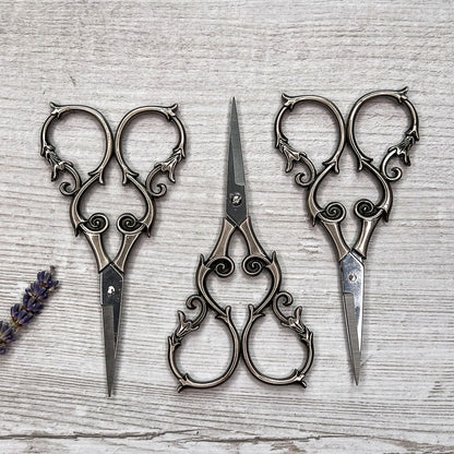 Antique Style Silver Embroidery scissors