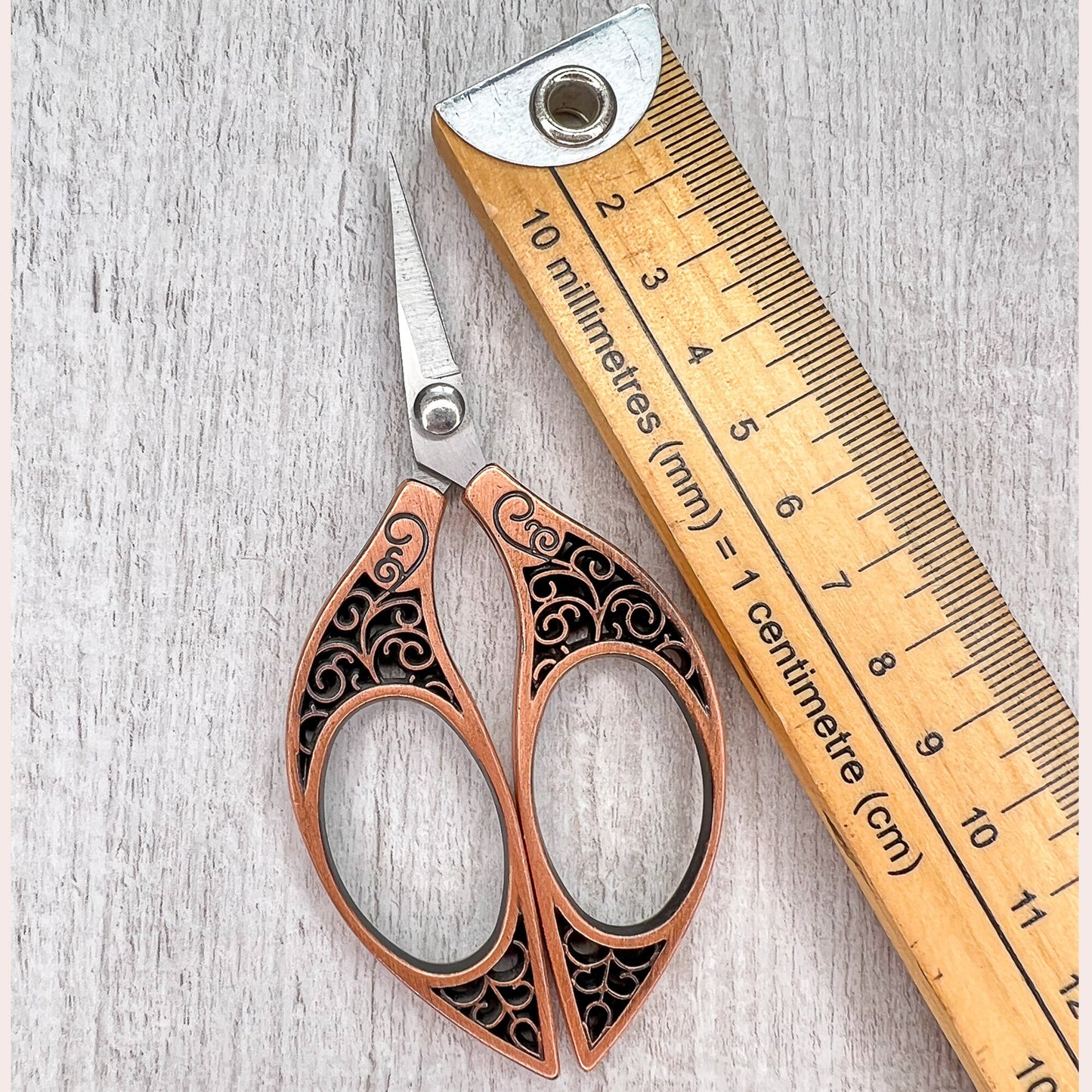 Copper Swirl Embroidery scissors