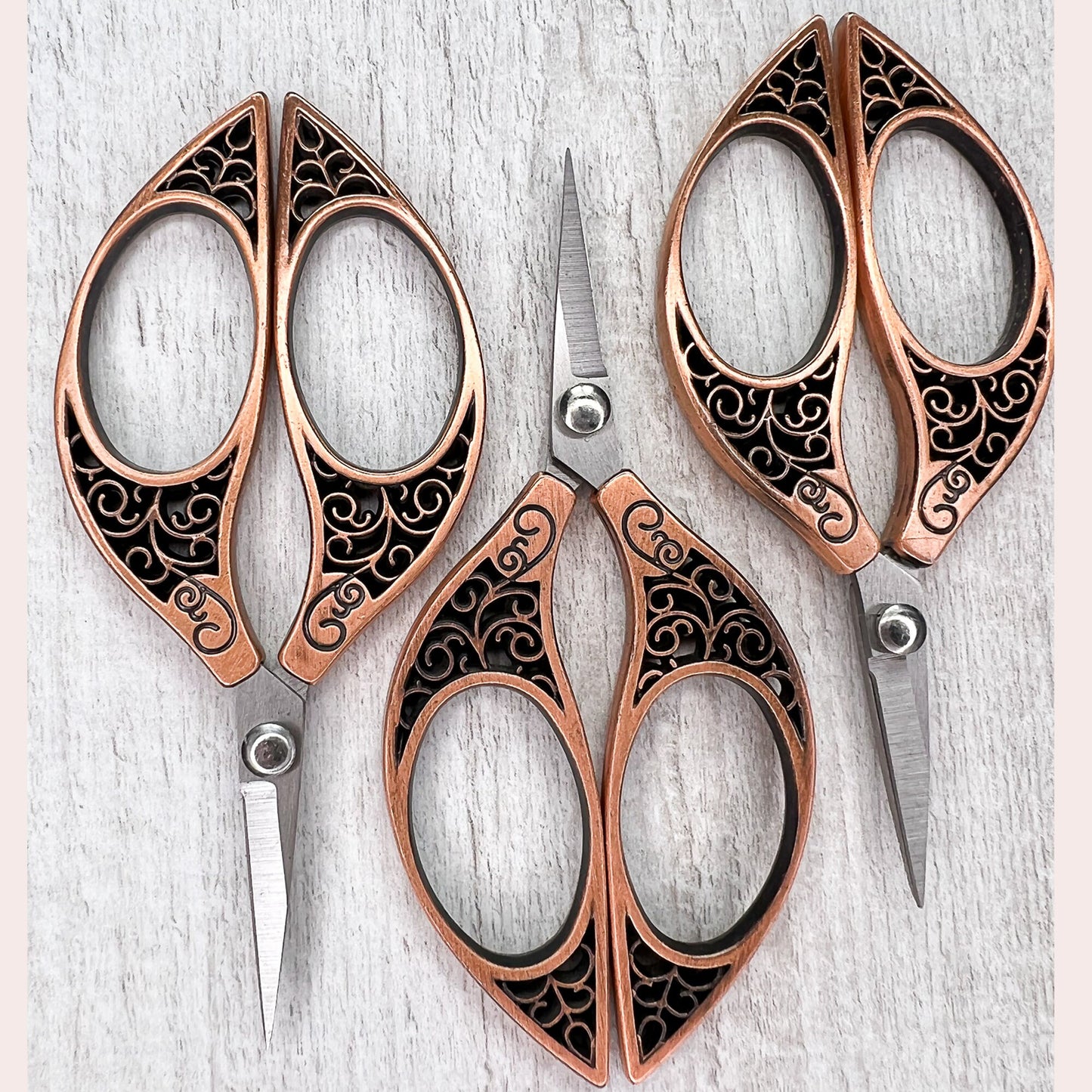 Copper Swirl Embroidery scissors