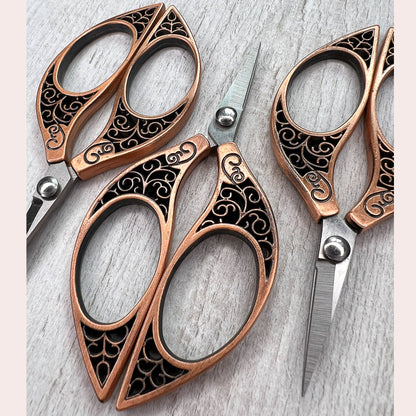 Copper Swirl Embroidery scissors